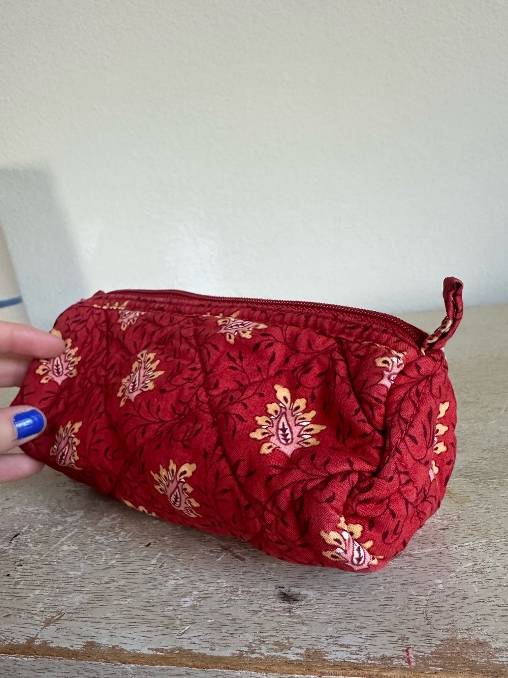 Pierre Deux French Country Quilted Zip Pouch - Picture 11 of 14